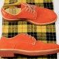 CESARE PACIOTTI SHOES $495 ORANGE SUEDE MADISON AVE DOWNTOWN DERBY 10 43e NEW