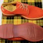 CESARE PACIOTTI SHOES $495 ORANGE SUEDE MADISON AVE DOWNTOWN DERBY 10 43e NEW