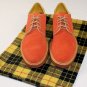 CESARE PACIOTTI SHOES $495 ORANGE SUEDE MADISON AVE DOWNTOWN DERBY 10 43e NEW