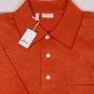 BRIONI POLO $395 BURNT ORANGE 3-BTN PIQUE COTTON POLO GOLF SHIRT SM 48e NEW