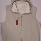 LORO PIANA VEST $1395 BEIGE WINDMATE HOODED STORM SYSTEM REV GILET SM 48e NEW