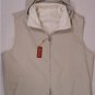 LORO PIANA VEST $1395 BEIGE WINDMATE HOODED STORM SYSTEM REV GILET SM 48e NEW