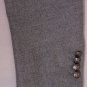 BRUNELLO CUCINELLI COAT $2495 GRAY WOOL/CASHMERE/SILK 3-BTN JACKET 42 52 NEW