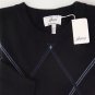 BRIONI SWEATER $1295 NAVY DIAMOND STITCH 100%CASHMERE CREWNECK JUMPER SM 48e NEW