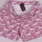 BOTTEGA VENETA SWIM TRUNKS $440 RED/WHITE LEAF BEACHWEAR SWIMSUIT Lg 52e NEW