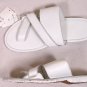 YOHJI YAMAMOTO Y's SHOES $445 WHITE CROSS STRAP GUM SOLE SANDALS 8 41e 3 NEW