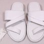 YOHJI YAMAMOTO Y's SHOES $445 WHITE CROSS STRAP GUM SOLE SANDALS 8 41e 3 NEW