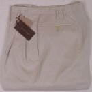 BOTTEGA VENETA PANTS $860 BEIGE 100%SUPER 110's WOOL COUTURE SLACKS 34 50e NEW