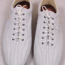 A. TESTONI SHOES $540 WHITE LOGO DIMPLE IMPRINT LOW PROFILE TRAINERS 13 46e NEW