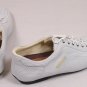 A. TESTONI SHOES $540 WHITE LOGO DIMPLE IMPRINT LOW PROFILE TRAINERS 13 46e NEW