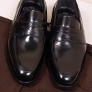 CHURCH'S SHOES $685 BLACK LIVINGSTON BENCH MADE PENNY LOAFERS 8 41e 7UK NEW