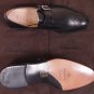 CHURCH'S SHOES $850 BLACK BENCH MADE WING TIP MONK STRAP DRESS SHOES 8 41e NEW