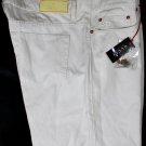 GUCCI JEANS $525 IVORY COTTON/HEMP LOGO EMBOSSED LIGHTWEIGHT DENIM 34/38 50e NEW