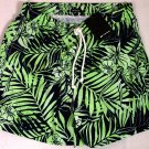 KITON SWIMSUIT $425 NAVY/GREEN FLORAL PRINT LOGO EMBROIDERED TRUNKS MED 50 NEW