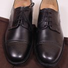 CHURCH'S SHOES $685 BLACK TOE ORNAMENT CAP TOE BENCH MADE DERBY 7.5 40.5e NEW