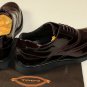 TOD'S SHOES $675 BORDEAUX WING-TIP TOE ORNAMENTED COMFORT OXFORDS 12 45e NEW