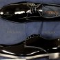 PRADA SHOES $890 BLACK PATENT LEATHER ROUND TOE FORMAL DERBY 9D 42 NEW