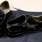 PRADA SHOES $890 BLACK PATENT LEATHER ROUND TOE FORMAL DERBY 9D 42 NEW