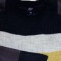 MIHARAYASUHIRO SWEATER $695 NAVY COLOR BLOCK 100%WOOL CREWNECK JUMPER M 50e NEW