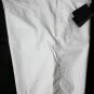 DSQUARED2 SHORTS $545 WHITE COTTON/LINEN LOGO EMBROIDERED BERMUDA 42 54e NEW