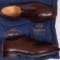 CHURCH'S SHOES $785 BROWN WING TIP TOE ORNAMENTED BENCH MADE DERBY 7.5 40.5e NEW