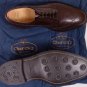 CHURCH'S SHOES $785 BROWN WING TIP TOE ORNAMENTED BENCH MADE DERBY 7.5 40.5e NEW