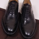 CHURCH'S SHOES $850 BLACK WING TIP TOE ORNAMENT BENCH MADE OXFORD 7.5 40.5e NEW