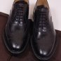 CHURCH'S SHOES $850 BLACK WING TIP TOE ORNAMENT BENCH MADE OXFORD 7.5 40.5e NEW