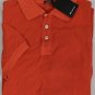 KITON POLO SHIRT $525 ORANGE 3-BTN HANDMADE FITTED POLO SHIRT MEDIUM 50e NEW