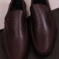 BRUNO MAGLI SHOES $545 DK BROWN LOGO M ORNAMENTED VAMP HANDMADE LOAFER 9 42e NEW