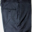 ALEXANDER McQUEEN PANTS $650 GRAPHITE BLACK 100%WOOL COUTURE SLACKS 32 48e NEW