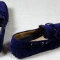 SUTOR MANTELLASSI SHOES $595 BLUE SUEDE CALF PEBBLE SOLE TIED DRIVER 11 44 NEW