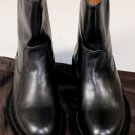 GUCCI SHOES $890 BLACK LEATHER LOGO EMBOSSED HEEL LUG SOLE ANKLE BOOTS 9 42 NEW
