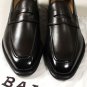 BALLY SHOES $1295 CHOCOLATE BROWN SCRIBE HANDMADE PENNY LOAFER 8.5 41.5e NEW