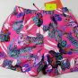 ETRO SWIM TRUNKS $350 PINK/BLUE TROPIC PRINT LOGO BEACHWEAR SWIMSUIT MED 50e NEW