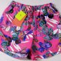 ETRO SWIM TRUNKS $350 PINK/BLUE TROPIC PRINT LOGO BEACHWEAR SWIMSUIT MED 50e NEW