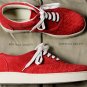 BOTTEGA VENETA SHOES $630 RED EDOARDO INTERECCIATO SUEDE TRAINERS 13 46e NEW