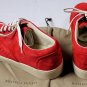 BOTTEGA VENETA SHOES $630 RED EDOARDO INTERECCIATO SUEDE TRAINERS 13 46e NEW