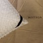 BOTTEGA VENETA PILLOW SET $860 STONE INTRECCIATO LINEN SQUARE PILLOW NEW