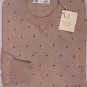 BRUNELLO CUCINELLI SWEATER MALT/RED 100%CASHMERE CREWNECK JUMPER MED 50e NEW