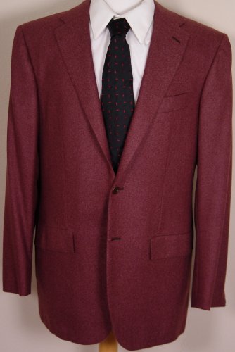 KITON JACKET $5995 BRICK RED 2-BTN 100%CASHMERE HANDMADE SPORT COAT 40R 50e NEW
