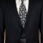 DOLCE & GABBANA SUIT $2165 BLACK 2BTN PINSTRIPE MARTINI 100%WOOL SUIT 42 52e NEW