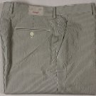 BRIONI SHORTS $565 GRAY/WHITE SEERSUCKER HANDMADE BERMUDA SHORT PANTS 41 58e NEW