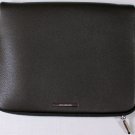 ZEGNA TABLET CASE $695 DK BROWN LEATHER LOGO iPAD TABLET HERITAGE SOFT CASE NEW