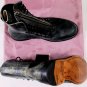 ESQUIVEL SHOES $1200 BLACK SCABBED LEATHER HANDMADE BATTALION HI BOOT 11 44 NEW