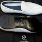 ALEXANDER McQUEEN SHOES $695 WHITE LEATHER BASKETWOVEN RAZOR BLADE 8 41e NEW