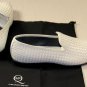 ALEXANDER McQUEEN SHOES $695 WHITE LEATHER BASKETWOVEN RAZOR BLADE 8 41e NEW
