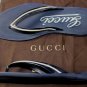 GUCCI SHOES $385 NAVY/WHITE LOGO SPORT STRIPE RESORT THONG SANDAL 12.5 45.5 NEW
