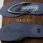GUCCI SHOES $385 NAVY/WHITE LOGO SPORT STRIPE RESORT THONG SANDAL 12.5 45.5 NEW