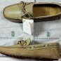 BRUNELLO CUCINELLI SHOES $735 SAND TIED VAMP PEBBLE SOLE LOGO DRIVER 11 44 NEW